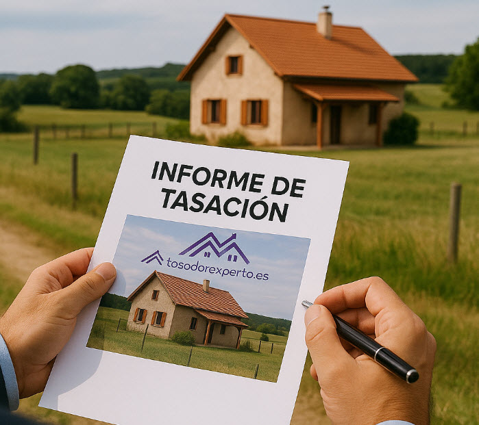 Tasacion de chalets en finca rústica